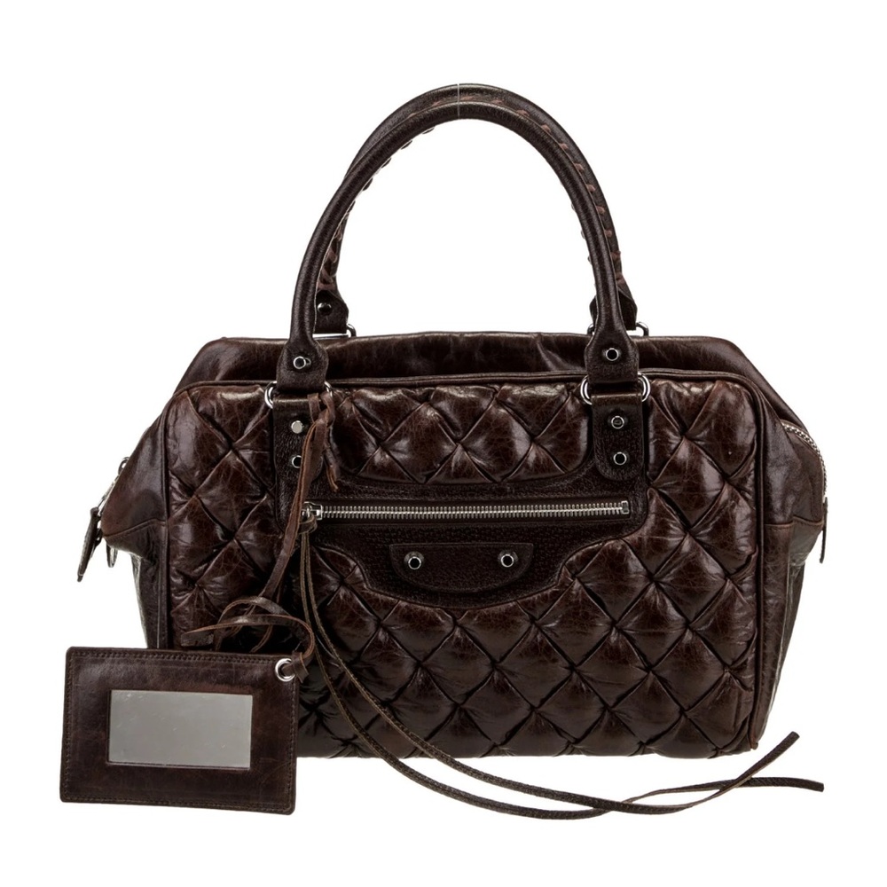 Balenciaga Quilted Leather Motocross Classic Matelasse